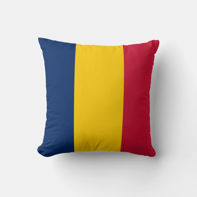 Chad flag Throw Pillow (Front)