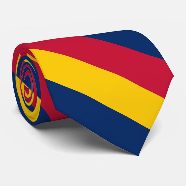 Chad Flag Tie (Rolled)