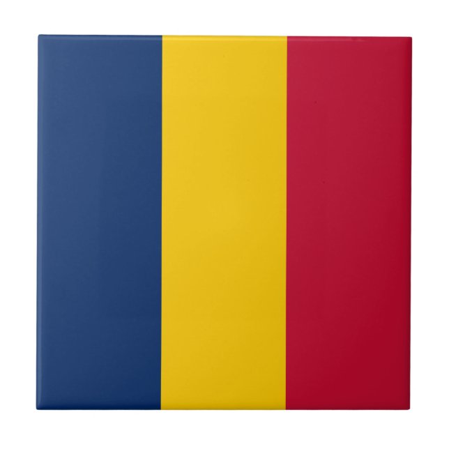 Chad Flag Tile (Front)