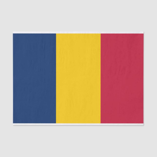 Chad Flag Tissue Paper (Front)
