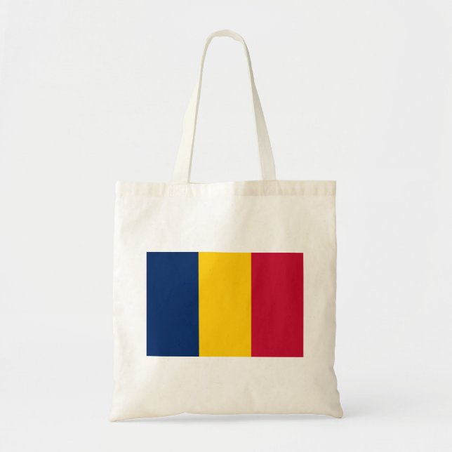 Chad Flag Tote Bag (Front)