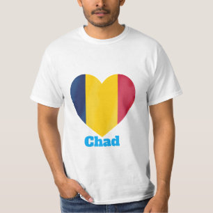 Chad Heart Flag T-Shirt