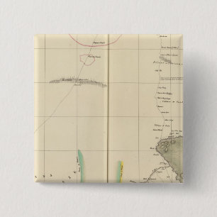 Chad Lake Region, Africa 15 Cm Square Badge