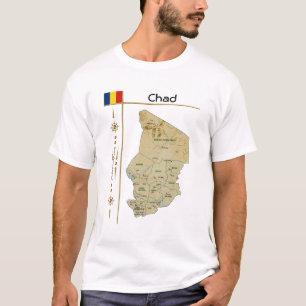 Chad Map + Flag + Title T-Shirt