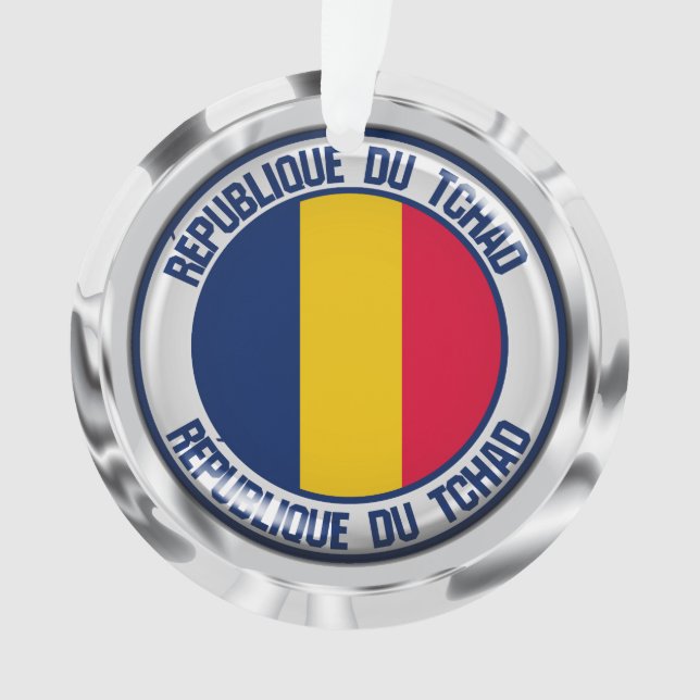 Chad Round Emblem Ornament (Front)