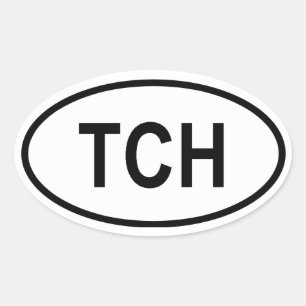 Chad "TCH" Oval Sticker
