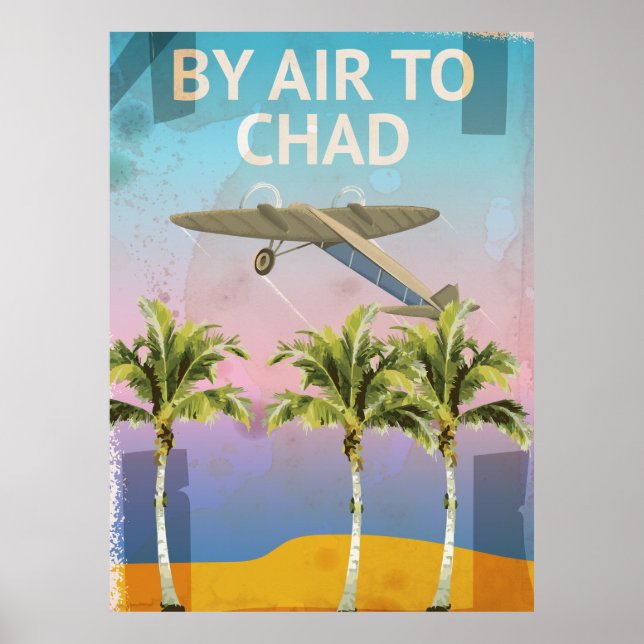 Chad Vintage Travel poster (Front)