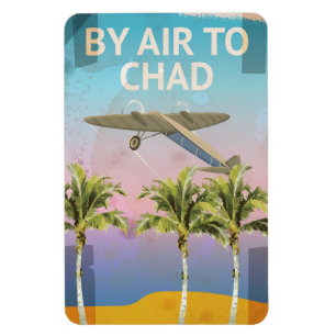 Chad Vintage Travel poster Magnet