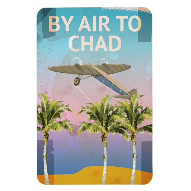 Chad Vintage Travel poster Magnet (Vertical)