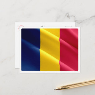 Chad - Waving Flag - Postcard