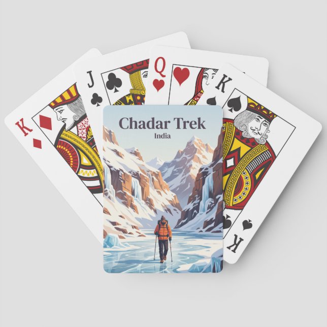 Chadar Trek India Playing Cards (Back)
