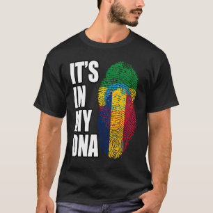 Chadian And Ethiopian Mix DNA Flag Heritage T-Shirt