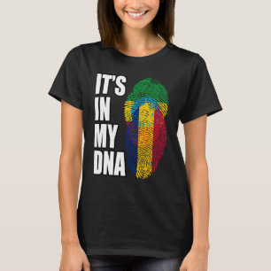 Chadian And Ethiopian Mix DNA Flag Heritage T-Shirt
