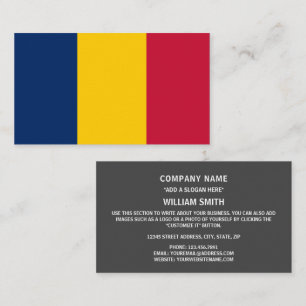 Chadian Flag, Flag of Chad Business Card
