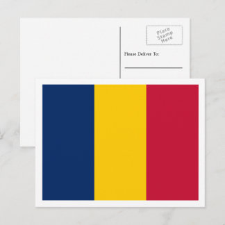 Chadian Flag, Flag of Chad Postcard