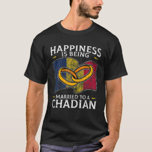 Chadian Marriage Chad Married Flag Wedded Culture T-Shirt