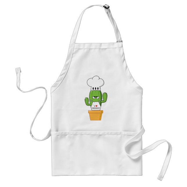 Chadwick the Cantankerous Cactus Standard Apron (Front)
