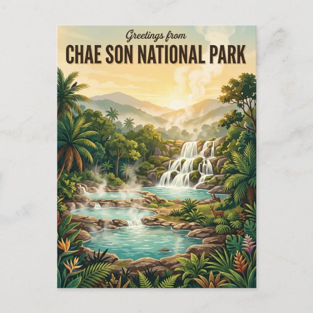 Chae Son National Park Thailand Postcard (Front)