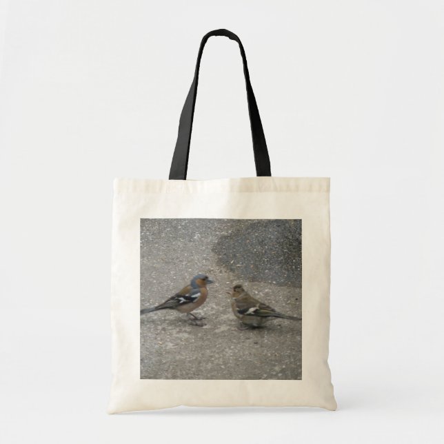 Chaffinch Feed Me Tote Bag (Front)