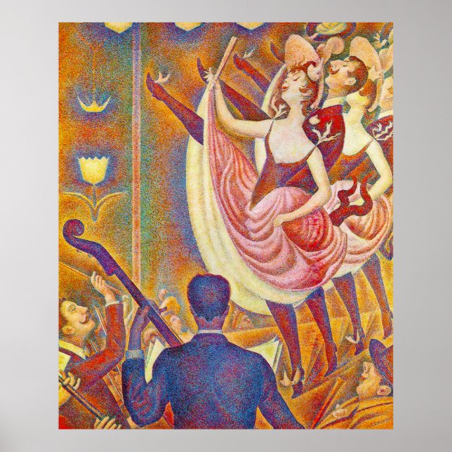 Chahut, by Georges-Pierre Seurat Poster (Front)