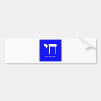 Chai 2, Electric Booga Blue Bumper Sticker