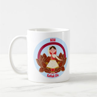 Chai & Coffee Mug w/Cute Kathak Dancer