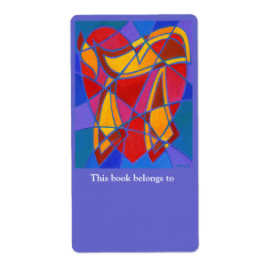 Chai Mosaic IV Bookplate Label