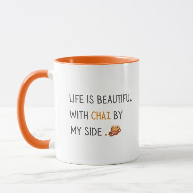 Chai mug, Mug for chai, Funny chai mug, funny mug (Left)