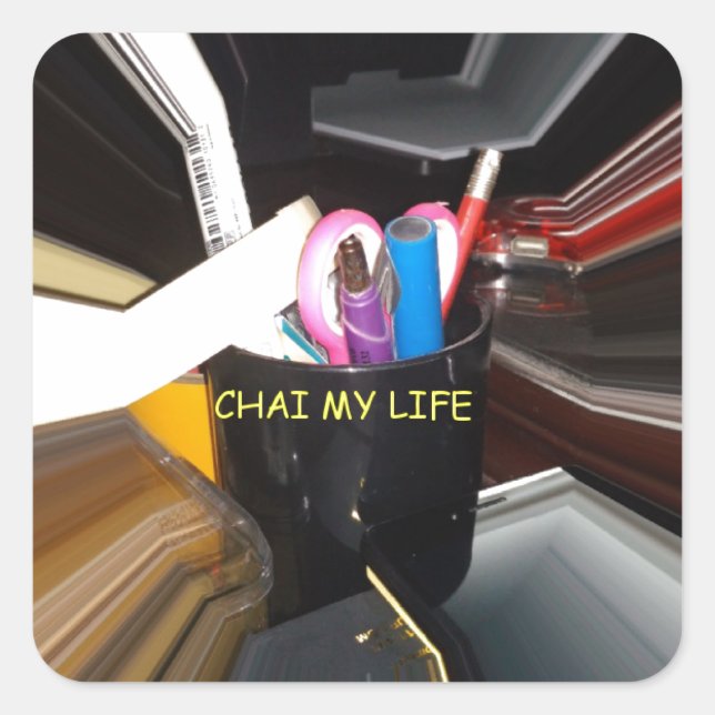 Chai My Life lovely Inspired DIY Ideas for Life Square Sticker (Front)