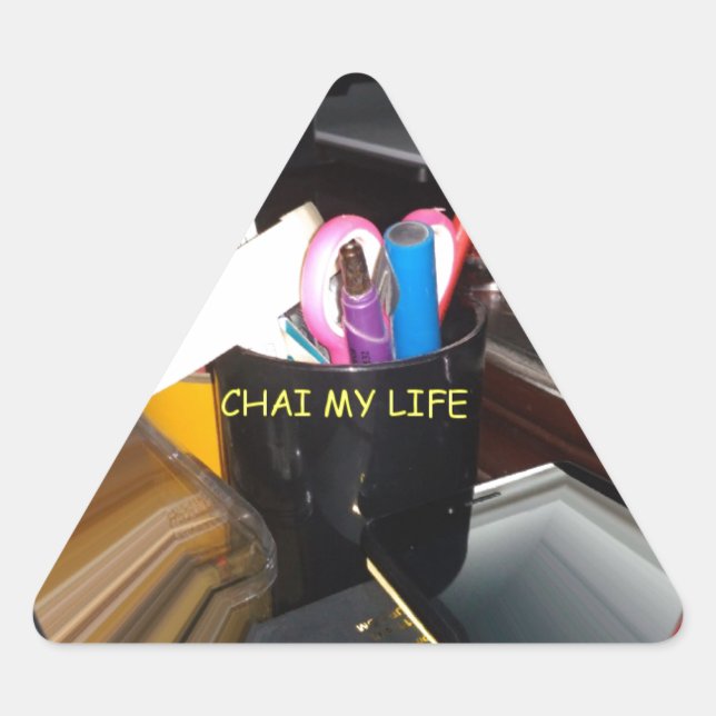 Chai My Life lovely Inspired DIY Ideas for Life Triangle Sticker (Front)