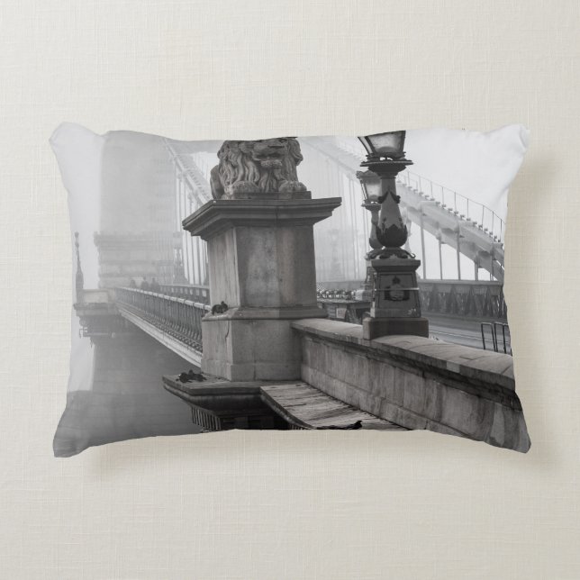 CHAIN BRIDGE, BUDAPEST DECORATIVE CUSHION (Front)
