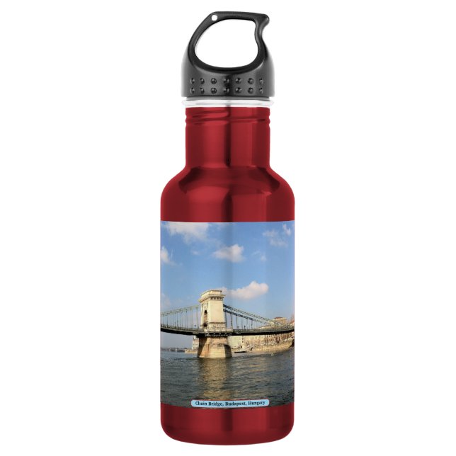 Chain Bridge, Budapest, Hungary 532 Ml Water Bottle (Front)