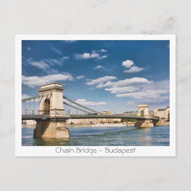 Chain Bridge - Budapest Postcard (Front)