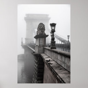 CHAIN BRIDGE, BUDAPEST POSTER