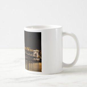 Chain Bridge with Buda Castle Hungary Budapest Coffee Mug