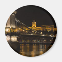 Chain Bridge with Buda Castle Hungary Budapest