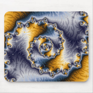 Chain Fractal Art Mouse Mat