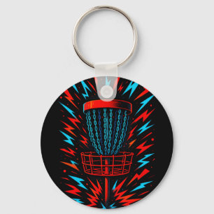 Chain Lightning - Disc Golf Vintage Sports Key Ring