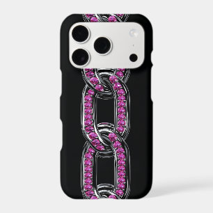 Chain Link Bling iPhone Case Y2K Chrome
