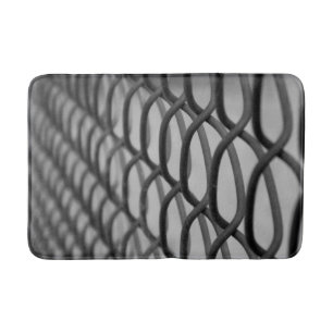 Chain link fence bath mat