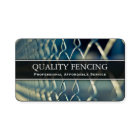 Chain Link Fencing / Fence Photo Business Card
