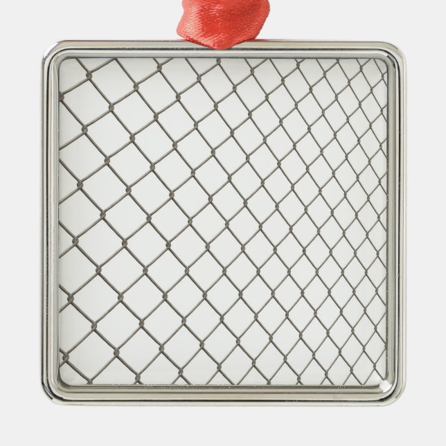 Chain Linked Fence Metal Tree Decoration (Front)