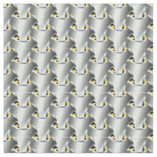 Chain Mail on Yellow Fabric