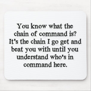 Chain Of Command Mouse Mat