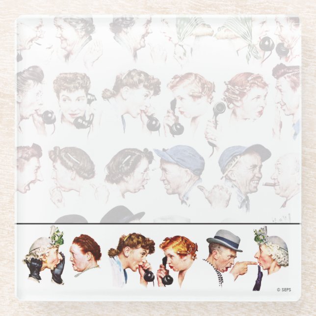 Chain of Gossip 4 Glass Coaster (Front)
