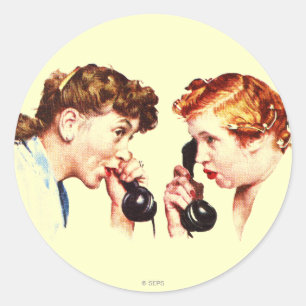 Chain of Gossip Classic Round Sticker