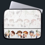 Chain of Gossip Laptop Sleeve<br><div class="desc">Artist: Norman Rockwell | Rumer is spread from one person to another</div>