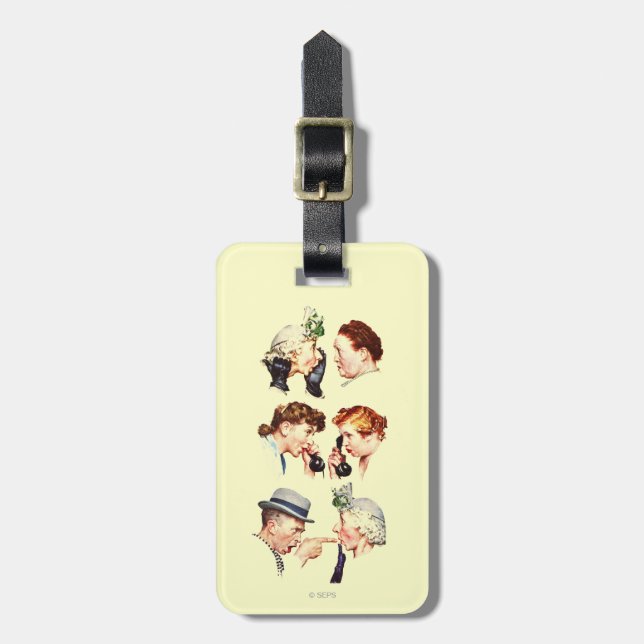 Chain of Gossip Luggage Tag (Front Vertical)