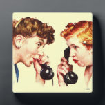 Chain of Gossip Plaque<br><div class="desc">Artist: Norman Rockwell | Rumer is spread from one person to another</div>