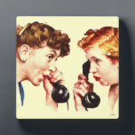 Chain of Gossip Plaque<br><div class="desc">Artist: Norman Rockwell | Rumer is spread from one person to another</div>